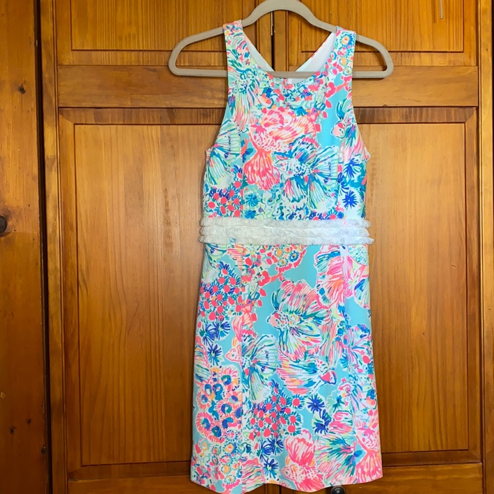 Lilly Pulitzer Arden Shift Dress - Serene Blue Gypsea Size Small